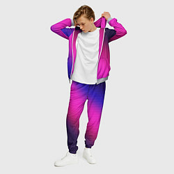 Костюм мужской Фиолетово-малиновый градиент, цвет: 3D-меланж — фото 2