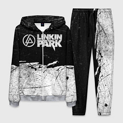 Костюм мужской Линкин Парк Лого Рок ЧБ Linkin Park Rock, цвет: 3D-меланж