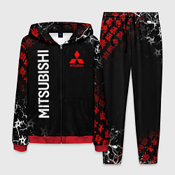 Костюм мужской MITSUBISHI SAMURAI JAPAN STYLE ИЕРОГЛИФЫ, цвет: 3D-красный