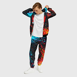 Костюм мужской Cyberpunk 2077 Цветные брызги, цвет: 3D-черный — фото 2