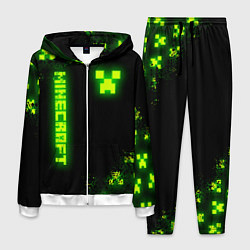 Мужской костюм MINECRAFT NEON LOGO CREEPER