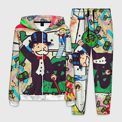 Костюм мужской Alec Monopoly ART, цвет: 3D-белый