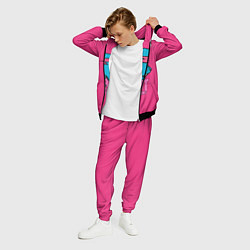 Костюм мужской Mr Beast Gaming Full Print Pink edition, цвет: 3D-черный — фото 2