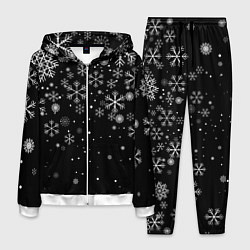 Костюм мужской Снежинки - С Новый год, цвет: 3D-белый