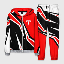 Костюм мужской TESLA MOTORS RED LINE ТЕСЛА, цвет: 3D-меланж