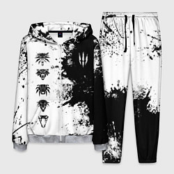 Костюм мужской ШКОЛЫ И ЗНАКИ ВЕДЬМАКОВ, цвет: 3D-меланж