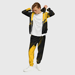 Костюм мужской Black and yellow grunge, цвет: 3D-белый — фото 2