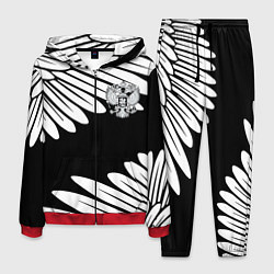 Костюм мужской КРЫЛЬЯ СВОБОДЫ ГЕРБ РОССИИ, цвет: 3D-красный