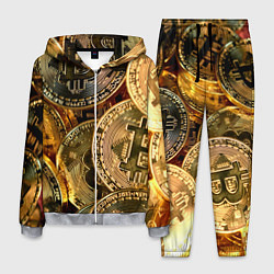 Костюм мужской Биткойны, цвет: 3D-меланж