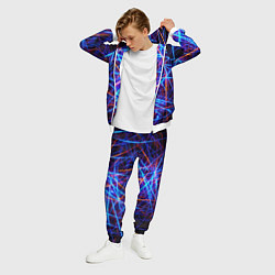 Костюм мужской Neon pattern Fashion 2055, цвет: 3D-белый — фото 2