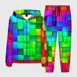 Мужской костюм РАЗНОЦВЕТНЫЕ КУБИКИ MULTICOLORED CUBES