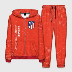 Костюм мужской АТЛЕТИКО Atletico Madrid Sport Гранж, цвет: 3D-красный
