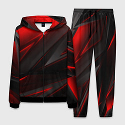 Костюм мужской Red and Black Geometry, цвет: 3D-черный