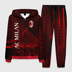 Костюм мужской Ac milan Соты, цвет: 3D-красный