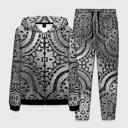 Костюм мужской Кружевная кольчуга, цвет: 3D-черный