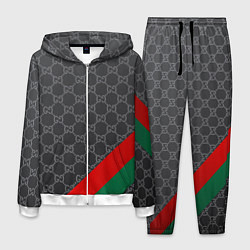Костюм мужской В стиле gucci, цвет: 3D-белый