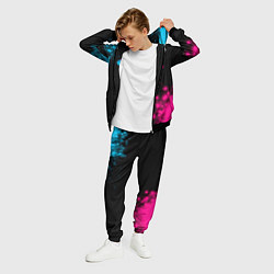 Костюм мужской SsangYong - neon gradient: надпись, символ, цвет: 3D-черный — фото 2