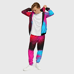 Костюм мужской Sporting - neon gradient: по-вертикали, цвет: 3D-черный — фото 2
