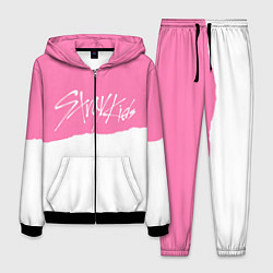 Костюм мужской Stray Kids pink and white, цвет: 3D-черный