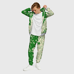 Костюм мужской Абстракция в зелёных тонах, цвет: 3D-меланж — фото 2