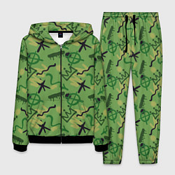Костюм мужской Милитари граффити, цвет: 3D-черный