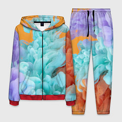 Мужской костюм Красочный и разноцветный дым