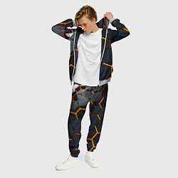 Костюм мужской Плиты стиль соты киберпанк, цвет: 3D-меланж — фото 2