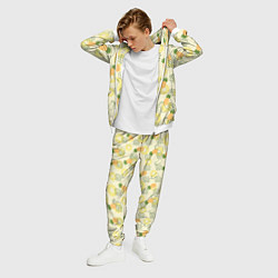 Костюм мужской Узор из ананасов на желтом фоне, цвет: 3D-белый — фото 2