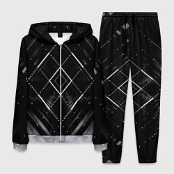 Костюм мужской Hexagon Black, цвет: 3D-меланж