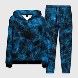 Костюм мужской Синий дым текстура, цвет: 3D-черный