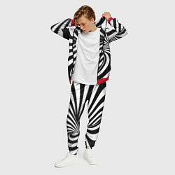 Костюм мужской Оптические иллюзии зебра, цвет: 3D-красный — фото 2