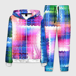 Костюм мужской Абстрактные линии сайфай, цвет: 3D-белый