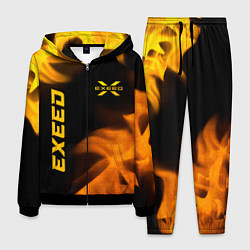 Костюм мужской Exeed - gold gradient: надпись, символ, цвет: 3D-черный