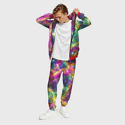 Костюм мужской Яркий неоновый космос, цвет: 3D-красный — фото 2