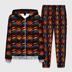 Мужской костюм Orange abstract black