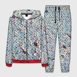 Костюм мужской Вся в пайетках, цвет: 3D-красный