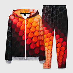 Мужской костюм Hexagon orange