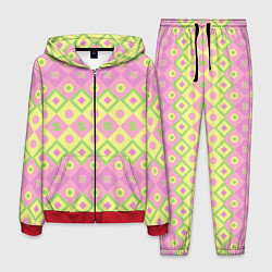 Мужской костюм Pink yellow style