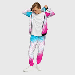 Костюм мужской FAW neon gradient style: надпись, символ, цвет: 3D-черный — фото 2