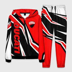 Мужской костюм Ducati- red stripes