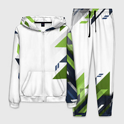 Костюм мужской Геометрическая абстракция вектор, цвет: 3D-белый