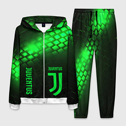 Костюм мужской Juventus green logo neon, цвет: 3D-белый