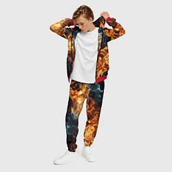 Костюм мужской Пламя огня фон, цвет: 3D-красный — фото 2