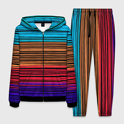 Мужской костюм Разноцветные тонкие линии