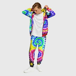 Костюм мужской Colorful floral composition - tie-dye, цвет: 3D-красный — фото 2