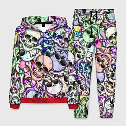 Мужской костюм Черепа с костями паттерн