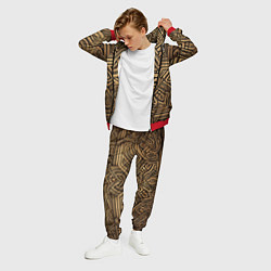 Костюм мужской Орнамент в стиле викингов, цвет: 3D-красный — фото 2