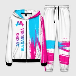 Костюм мужской Asking Alexandria neon gradient style по-вертикали, цвет: 3D-черный