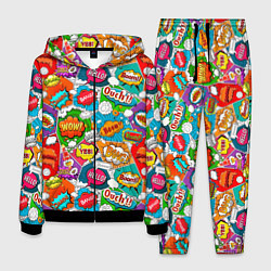 Мужской костюм Bang Boom Ouch pop art pattern