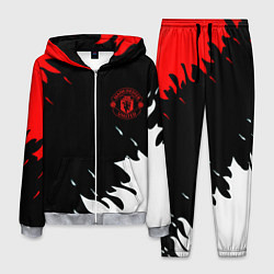 Костюм мужской Manchester United flame fc, цвет: 3D-меланж